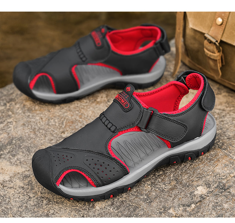 7239 Summer leather sandals for men and women detail image 22