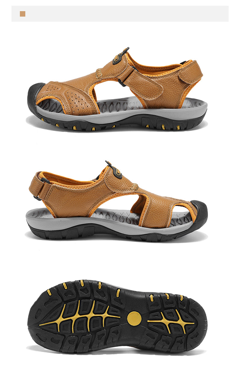 7239 Summer leather sandals for men and women detail image 23