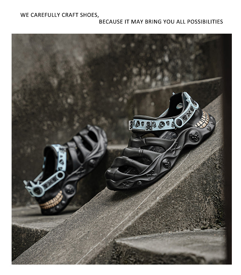 9205 Summer leather sandals for men and women detail image 24