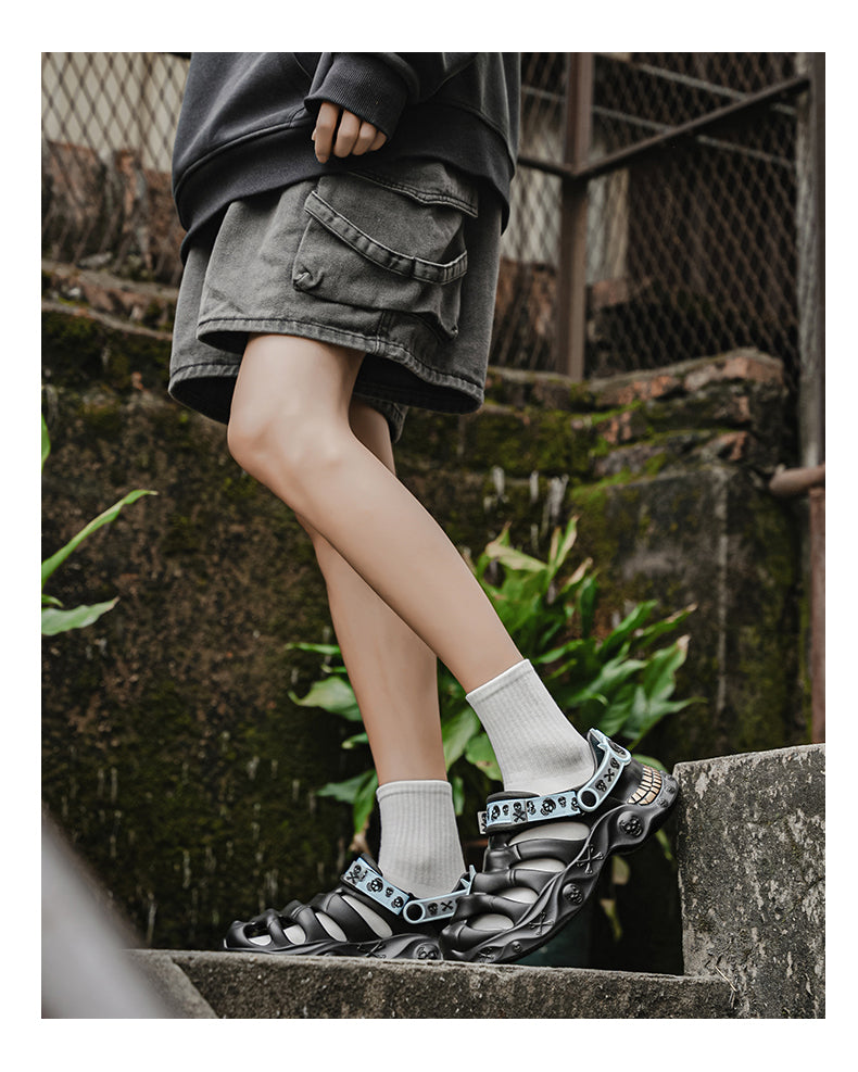 9205 Summer leather sandals for men and women detail image 25