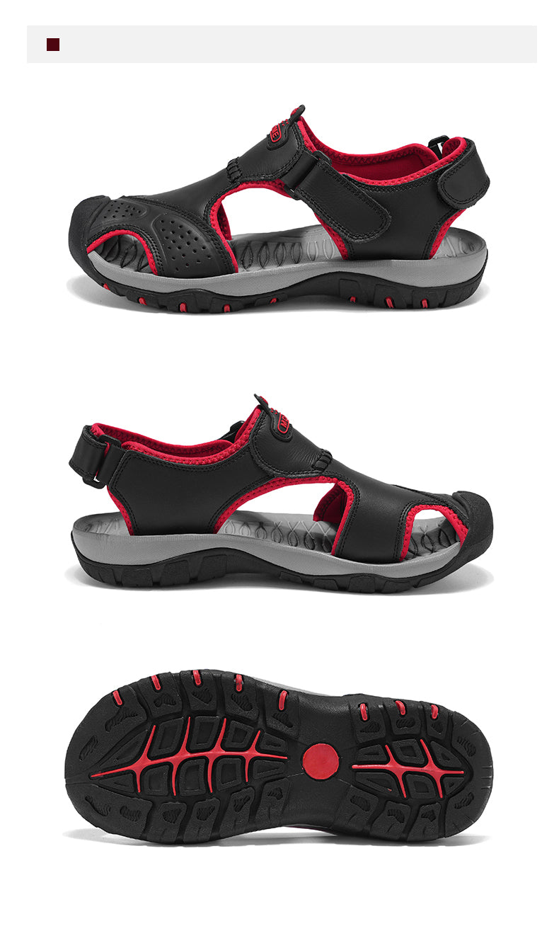 7239 Summer leather sandals for men and women detail image 25