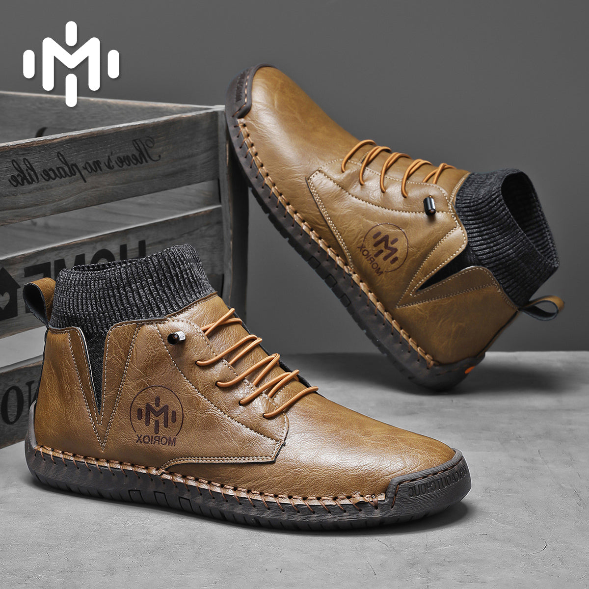 FJ-7009 Men's Martin Boots High-Top Work Boots