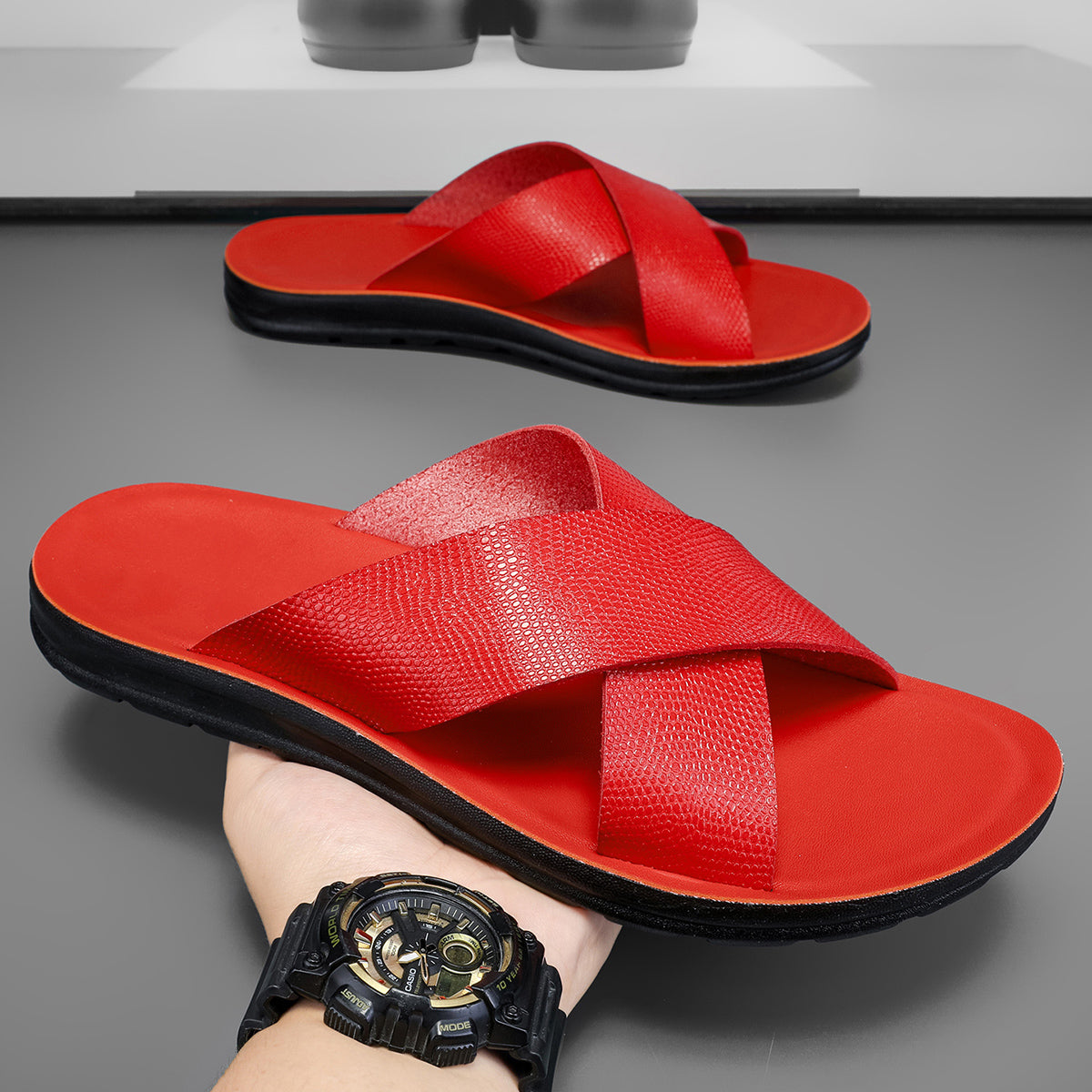 A2004 European and American retro Roman sandals
