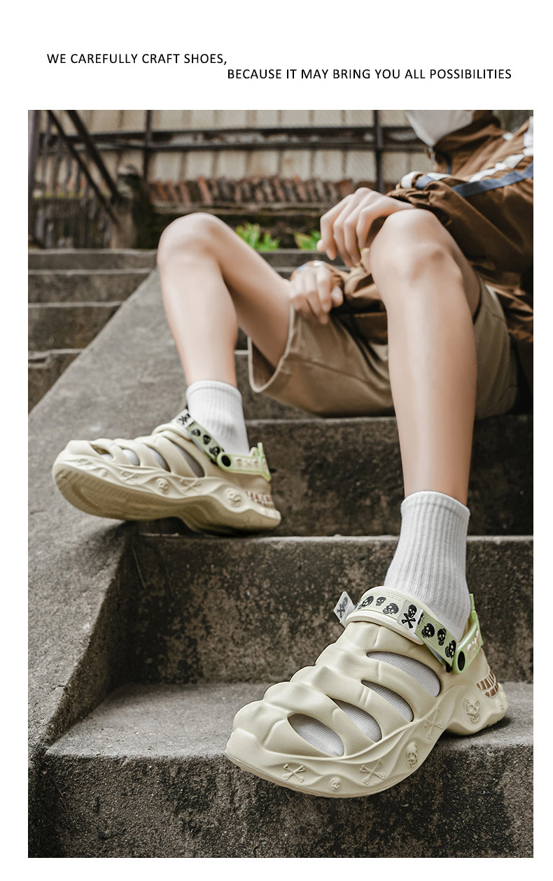 9205 Summer leather sandals for men and women detail image 26