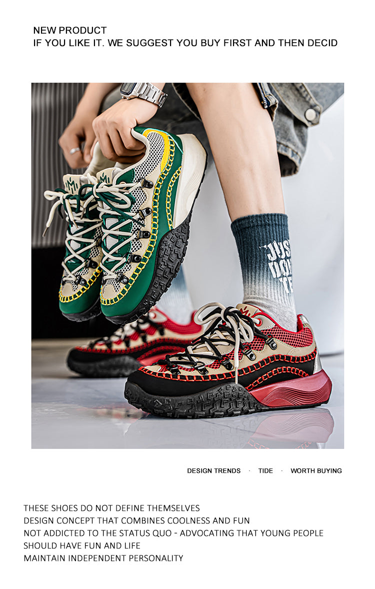 L18 Retro Hiking Shoes with Height Increase detail image 1