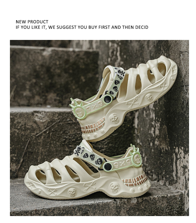 9205 Summer leather sandals for men and women detail image 27