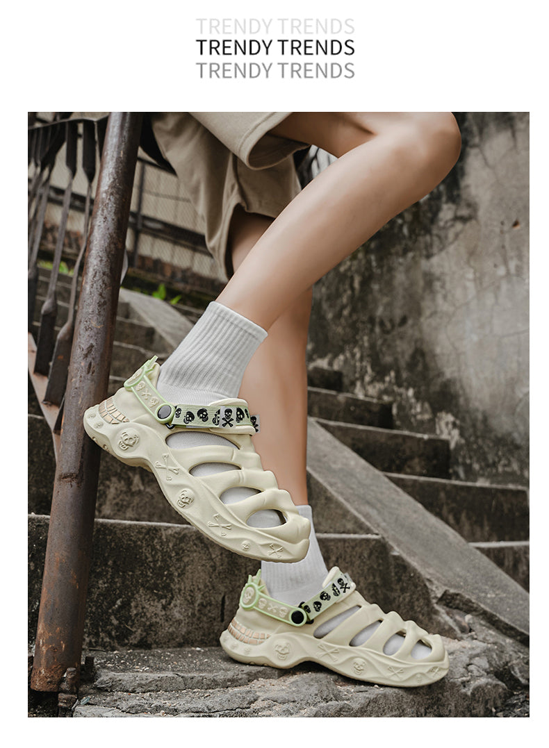 9205 Summer leather sandals for men and women detail image 28