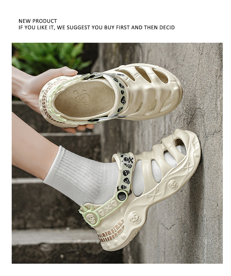 9205 Summer leather sandals for men and women detail image 29