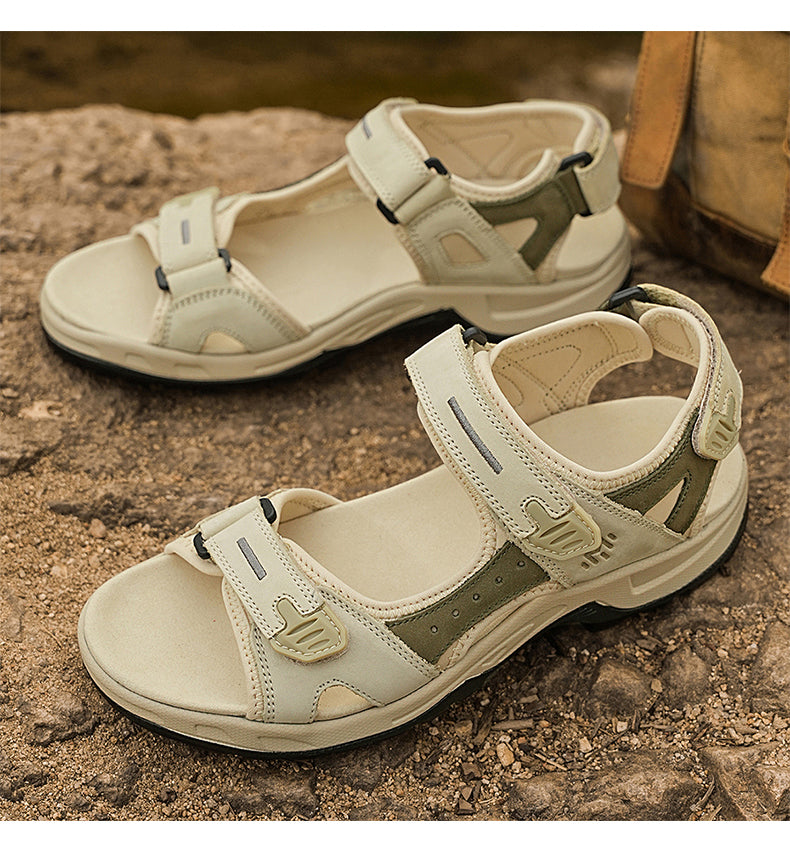 FTW001 Summer leather sandals for men and women detail image 23