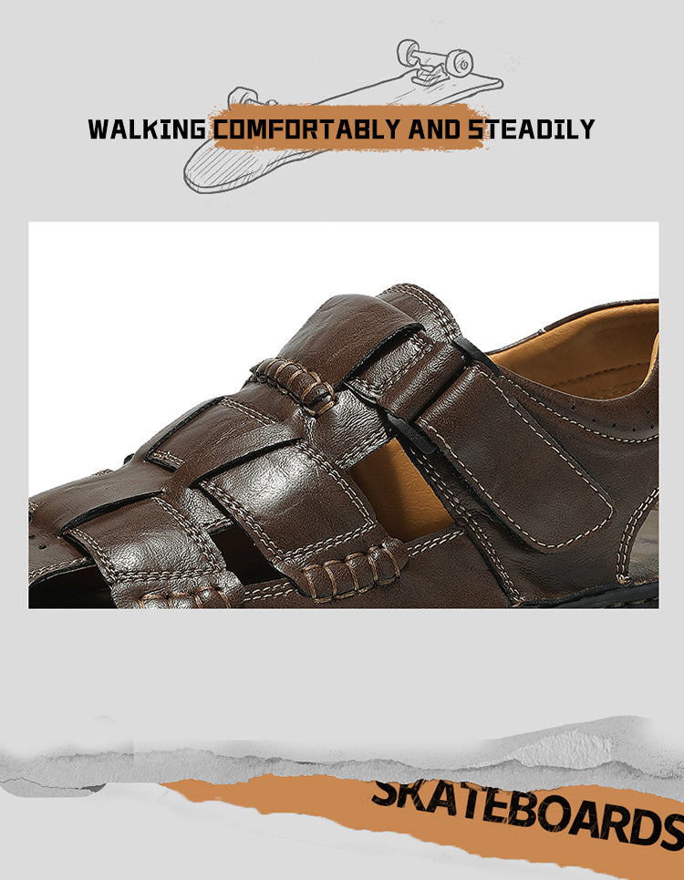 FJ-9936 Rome's new thick-soled, versatile, retro mid-heel sandals detail image 6