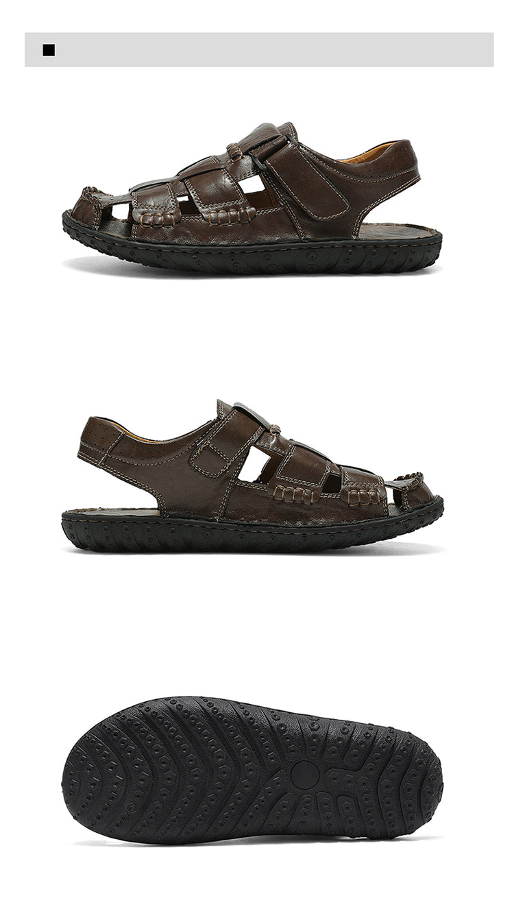 FJ-9936 Rome's new thick-soled, versatile, retro mid-heel sandals detail image 22