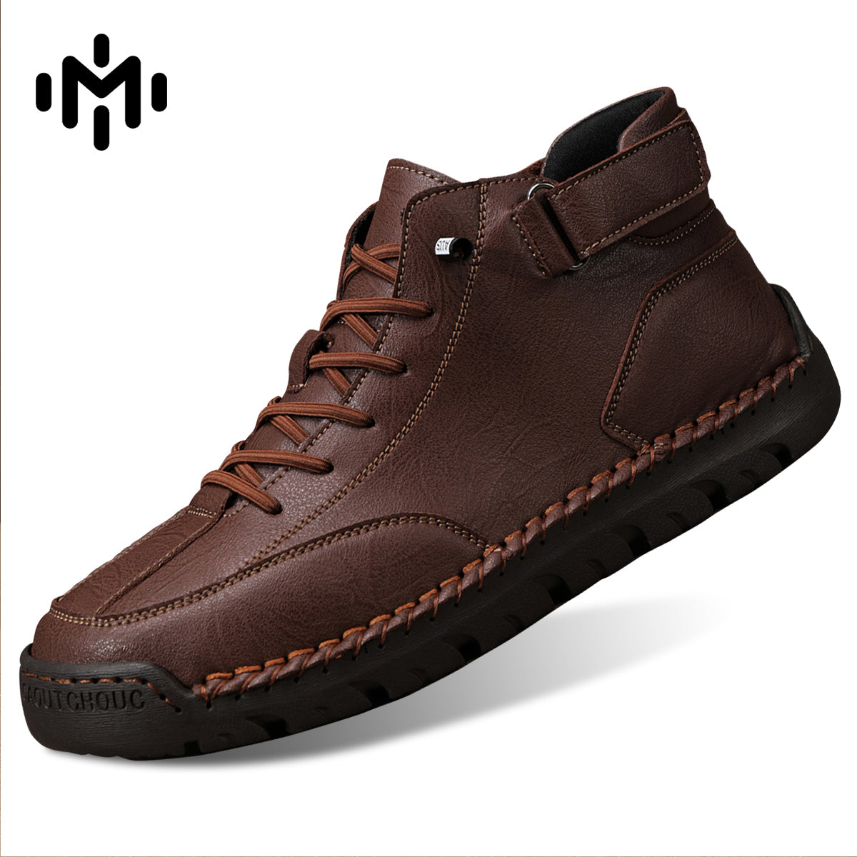 FJ-8009 Large size high-top suede boots with soft leather soles and a retro Martin boot design.