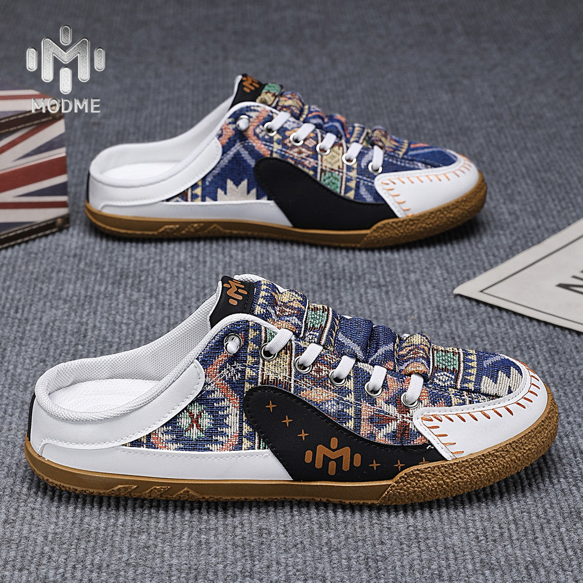 GB01 Baotou Men's Summer Breathable Mesh Slippers