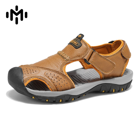 7238 Summer leather sandals for men and women