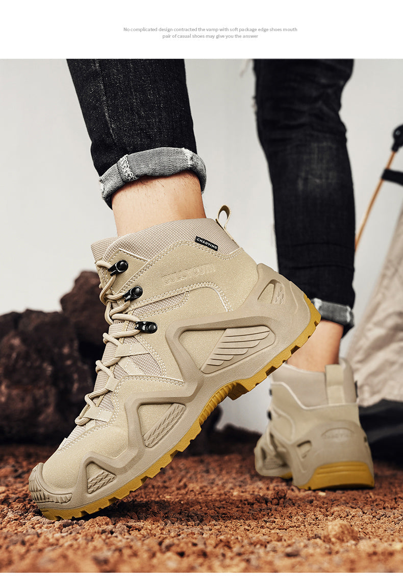 DS33 Big yards of men's shoes in Europe and the United States retro thick bottom casual Martin boots detail image 10