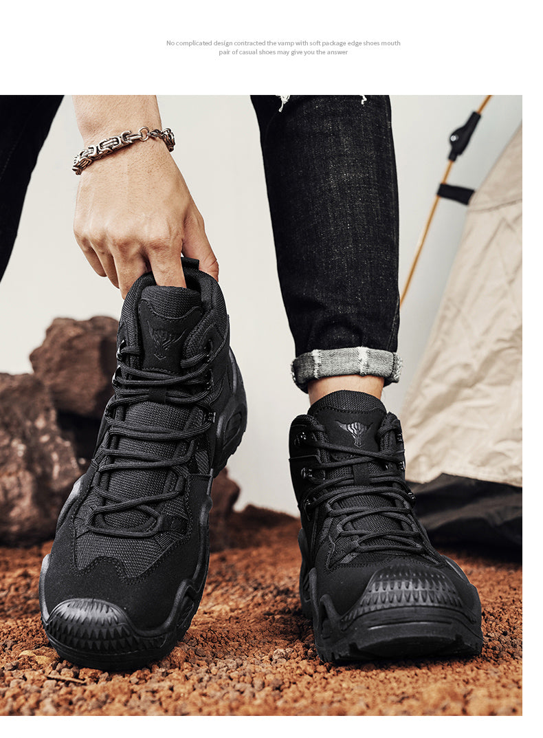 DS33 Big yards of men's shoes in Europe and the United States retro thick bottom casual Martin boots detail image 11